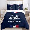 3Pcs France Football Team Crest Bedding Sets For All Sizes New 3D Printed Bed Cover Comforter Duvet Cover Pillowcase Bedroom Decoration
