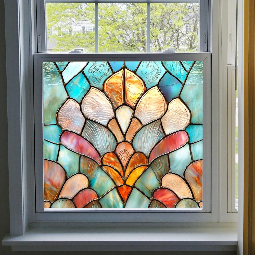 BL301-330 Colored PVC Static Cling Window Film - No Glue Home Decoration