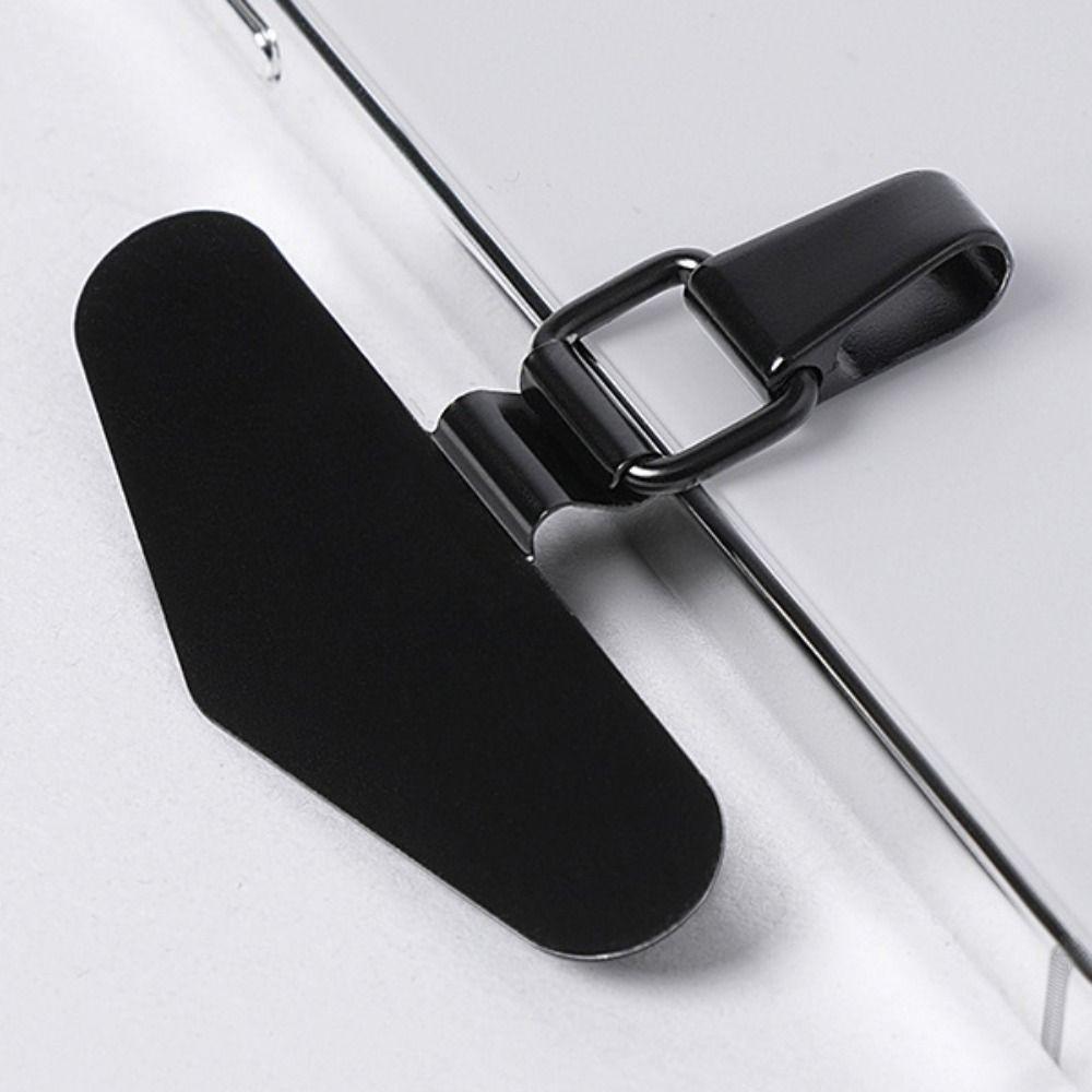 Metall Mobiltelefon Lanyard Patch Anti Förlorad Självhäftande Telefonrem Packning Ersättning