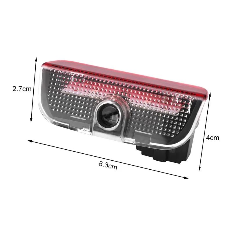 Heiß 2 Stück Auto Tür Willkommenslicht HD LED Projektor Willkommenslicht für Volkswagen Touran Golf-4 5 6 7 Passat Polo MK4 Bora Altea Sha