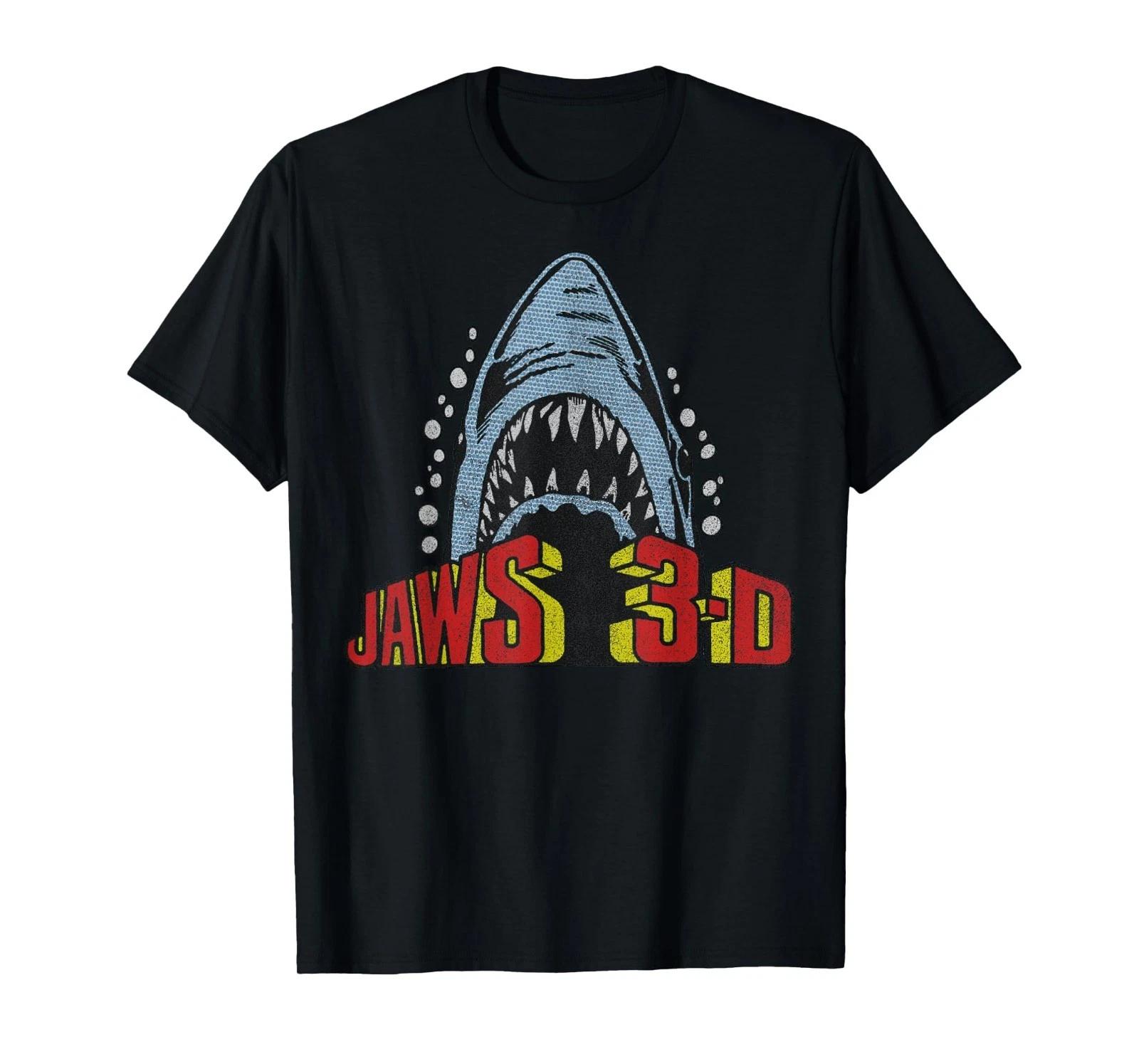 

Jaws Retro 3D Poster T-Shirt Tops L