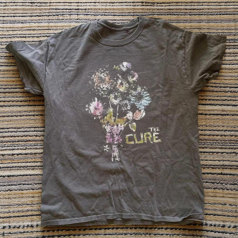 HOT! The Cure Rock Band Shirt Charcoal Heavy Cotton T-Shirt