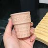 Tasse à café de voyage en céramique en forme de glace 100 ml Tasse durable pour thé au lait Espresso Activités de camping