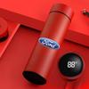 Stainless Steel Thermos Cup Smart Display Vacuum Water Cup for Fords 2 3 4 5 MK 2 6 7 Ranger Fiesta Kuga Mondeo Fusion Taurus