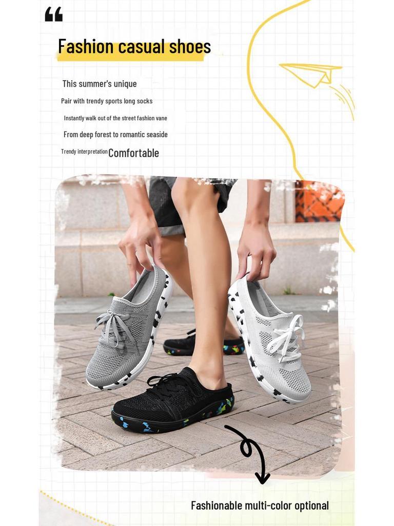 New Unisex Slip-On Casual Shoes: Lightweight, Wide-Toe Design for Men & Women, Perfect for Outdoors.