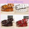 Genuine Leather Womens Belt With Alloy Buckle For Casual Streetwear Fashion
