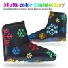 Colorful Embroidered PU Leather Putter Protective Headcover with Magnetic Buckle.