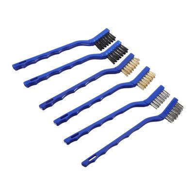 Ledmomo 6pcs Wire Brush Set Small Hand Scratch Brush for Removal Metal