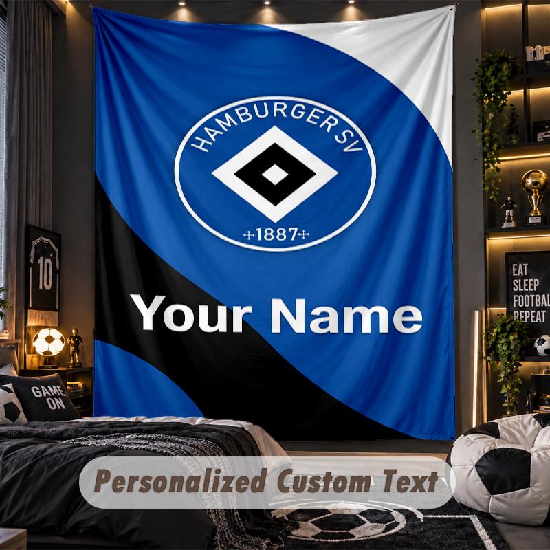 TapestryHamburger SV Custom Name Text Personalized Wall Hanging Tapestry Home Wall Decor