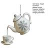 Christmas Teapot Ornament Vintage Christmas Tea Cup And Pot Hanging Decor with Pouring Tea Effect Gift for Tea Lovers