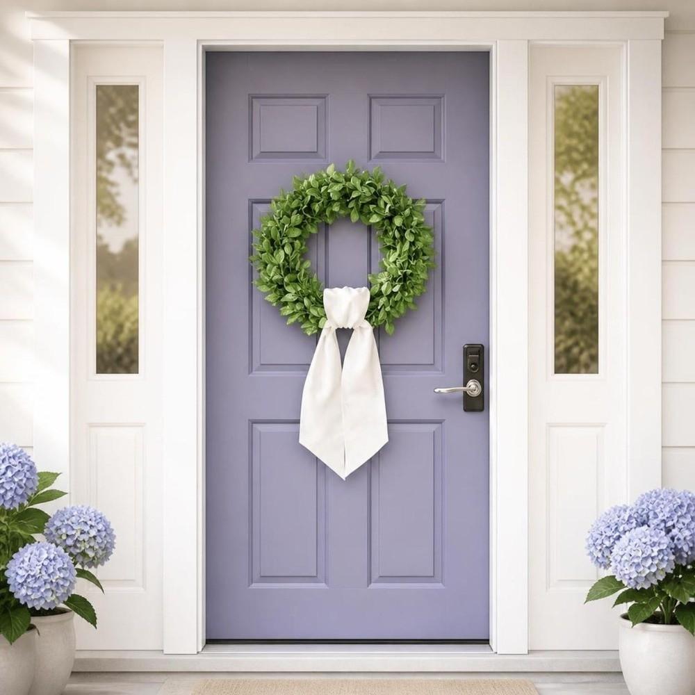 Adjustable Wreath Sash Soft Wreath Sashes Pure Holiday Wreath Decor  Front Door Hanging