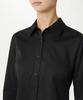 MUSINSA STANDARD WOMAN Slim Fit Shirt [Black]