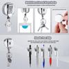 Double Sturdy Stainless Steel Retractable Badge Reel Clip Extended Reach Tool Organizers Convenient for Workplaces