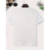European sizes Men'S Summer Short-Sleeved T-Shirts, Fashionable And Trendy Printed Men'S Bottoming Shirts