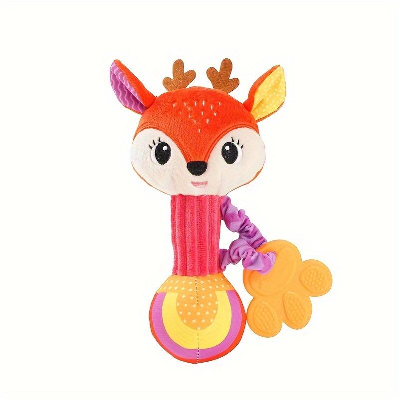 Cute Animals Ring Bells Cute Baby Laughing Teething Toy Handheld Plush Doll Baby Toy Educational Calming Bedtime Bell Halloween Gift Christmas Gift