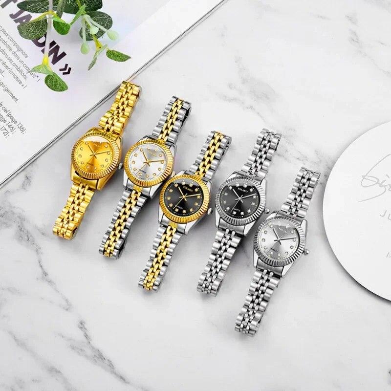 New Women's Wrist Watches Luxury Brand Women Quartz Watches Clock Stainless Steel Casual Fashion Wristwatch Relogio Feminino Hot