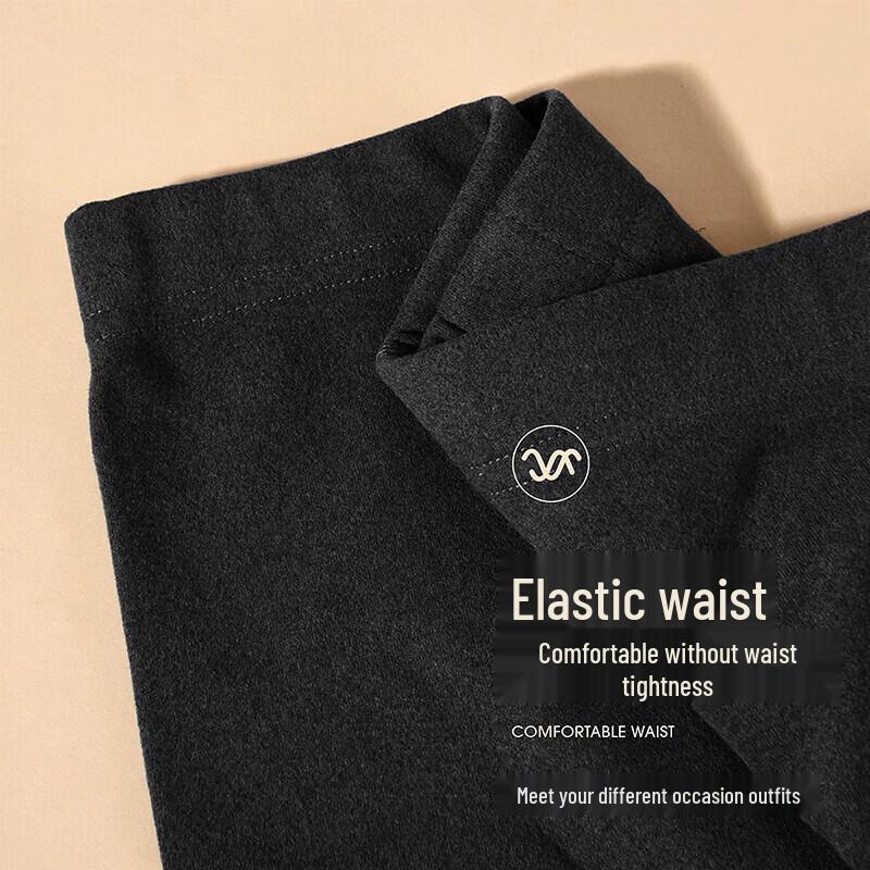 LangSha Men's Seamless Brushed Thermal Underwear with Knee and Waist Support