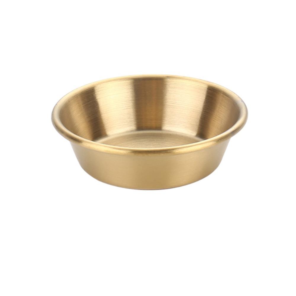 304 Stainless Steel Stainless Steel Sauce Dish Condiment Dish Kitchen Dining Accessories 8cm Gold