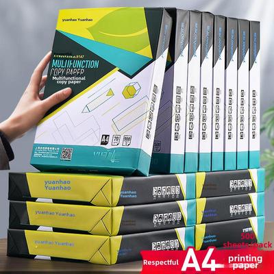 Yuanhao A4 Fotokopi Kağıdı, 70g, 5 Paket, 500 Sayfa, 80G Kalınlığında Ofis Elektrostatik Kağıdı