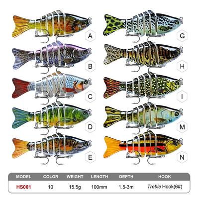 Outdoor Fishing Simulation Swing Bait (15.5g/10cm) Lures