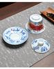 Red Arowana Na Fu Xishi Ceramic Kung Fu Gaiwan Tea Set with Gift Box