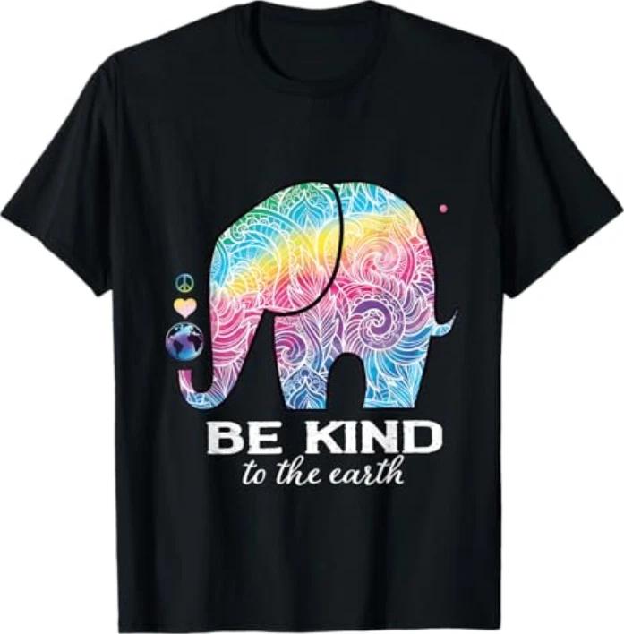 Be Kind To The Earth Elephant Earth Day Save The Planet Tshirt S