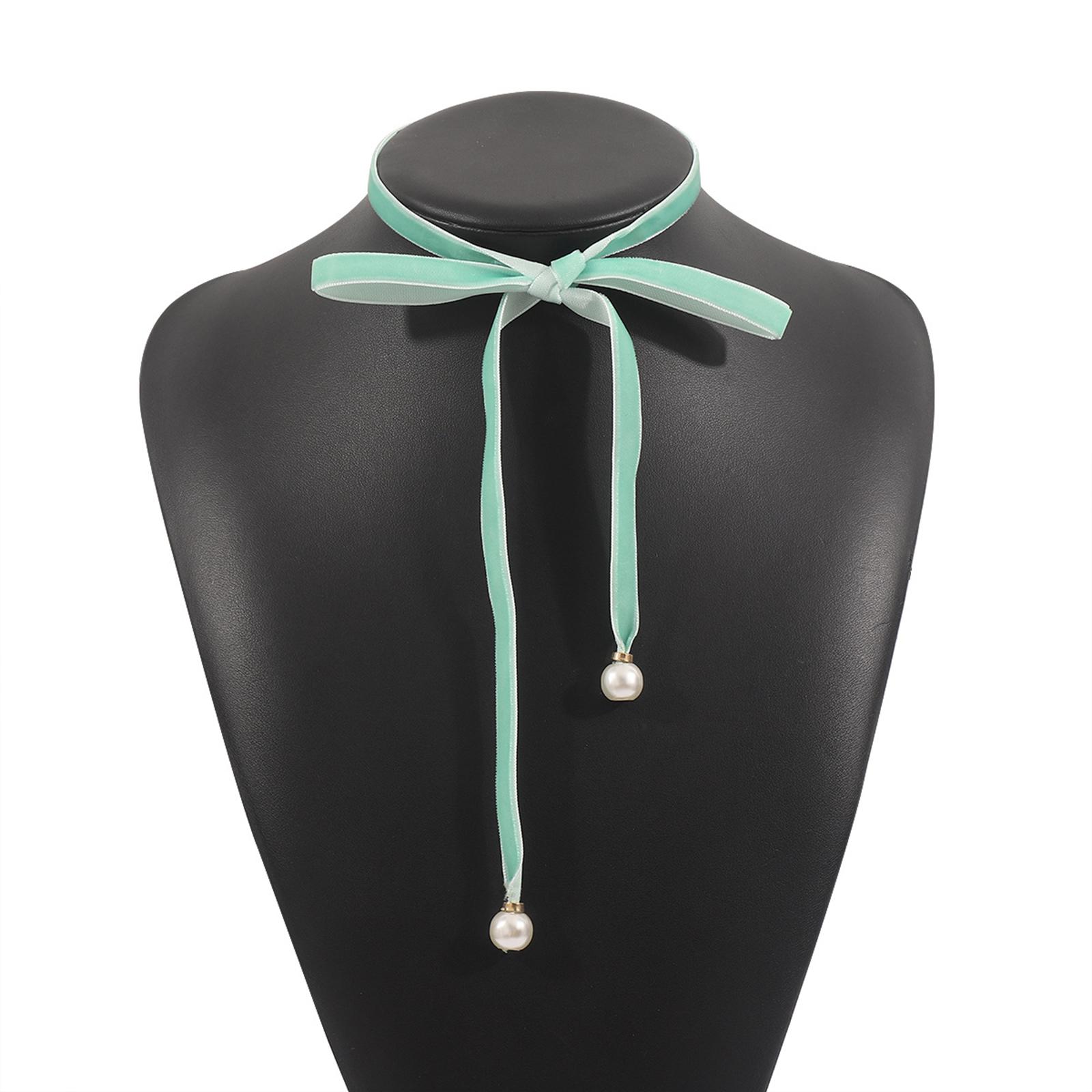 

Ленточные чокеры для женщин Элегантные и шикарные цепочки на ногу с бантом для девушек Женские шейные украшения Ожерелье в подарок бежевый