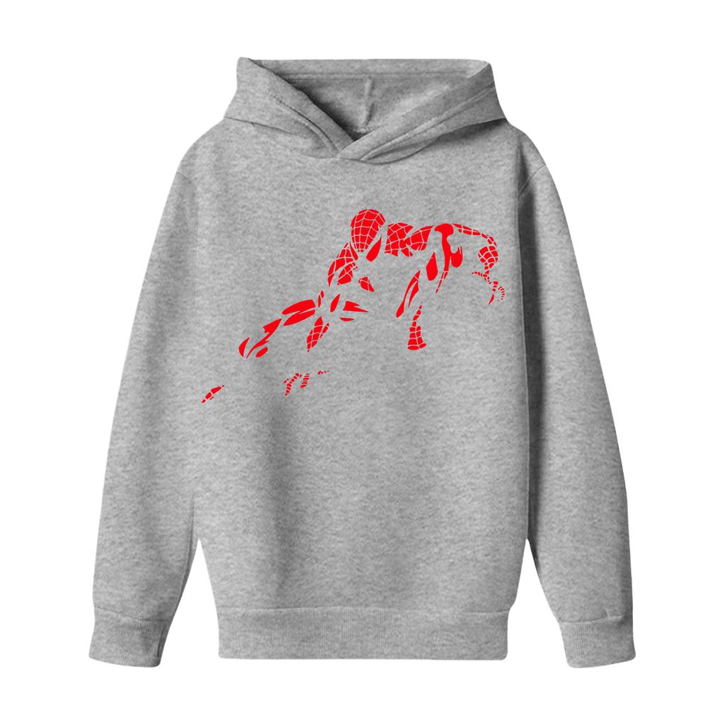 Kids Long Sleeve Letter Print Hoodie, Loose Fit Pullover Sweatshirt for Boys and Girls