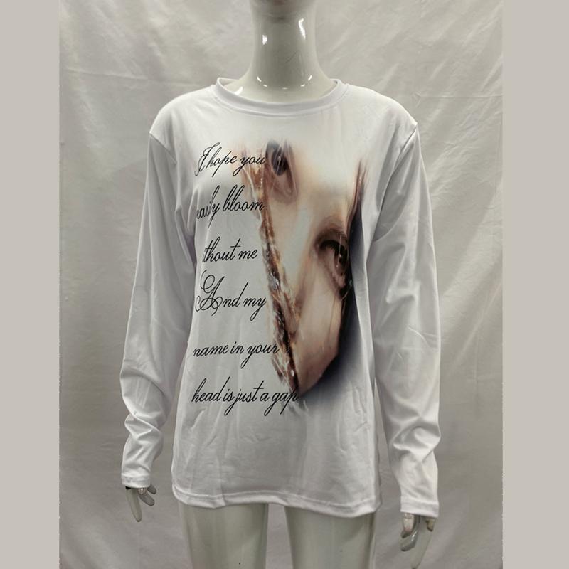 Y2K Retro Contrasting Letter Long Sleeved Street Hip-hop Sweet Cool Top