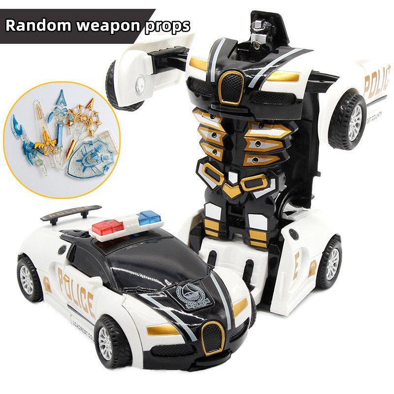 Educational 2in1 Deformation Car Toy No Battery Needed