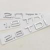 2026 3D ABS Car Letters Logo 1.9 TDI 2.0 TDI 2.8 TDI Badge Rear Trunk Sticker Decals For Audi A3 A4 A5 A6 Q2 Q3 Q5 Auto Accessories