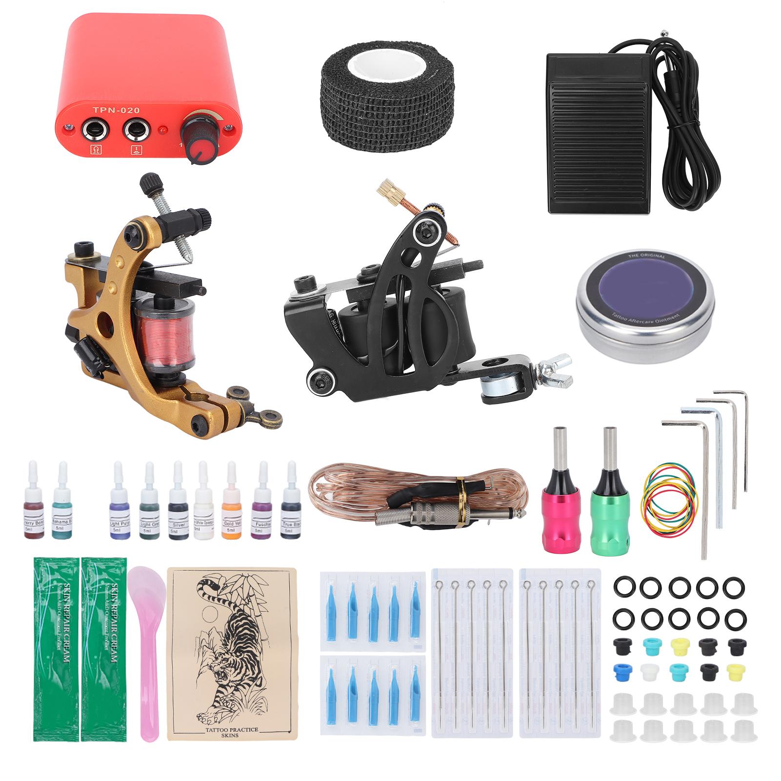 

Комплект для тату-машинки, катушка для тату-машинки, блок питания для тату-машинки, зажим для тату-шнура, полный набор инструментов для татуировок EU Plug