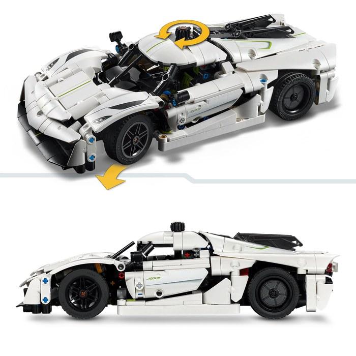 LEGO Technic Koenigsegg Jesko Absolut Hypercar <White> 42184, Ages 10+