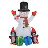 1.8m Christmas Inflatable Snowman Model with LED Lights for Xmas Decor Christmas Snowman Yard and Garden Outdoor Decoration