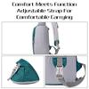 Crossbody Sling Bag Ultra lehká voděodolná nylonová náprsní taška přes rameno s otvorem pro sluchátka