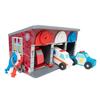 Melissa & Doug First Wooden Toy Emergency Vehicle Set with Key, Red, Ages 3 and Up, Authentic, 4607