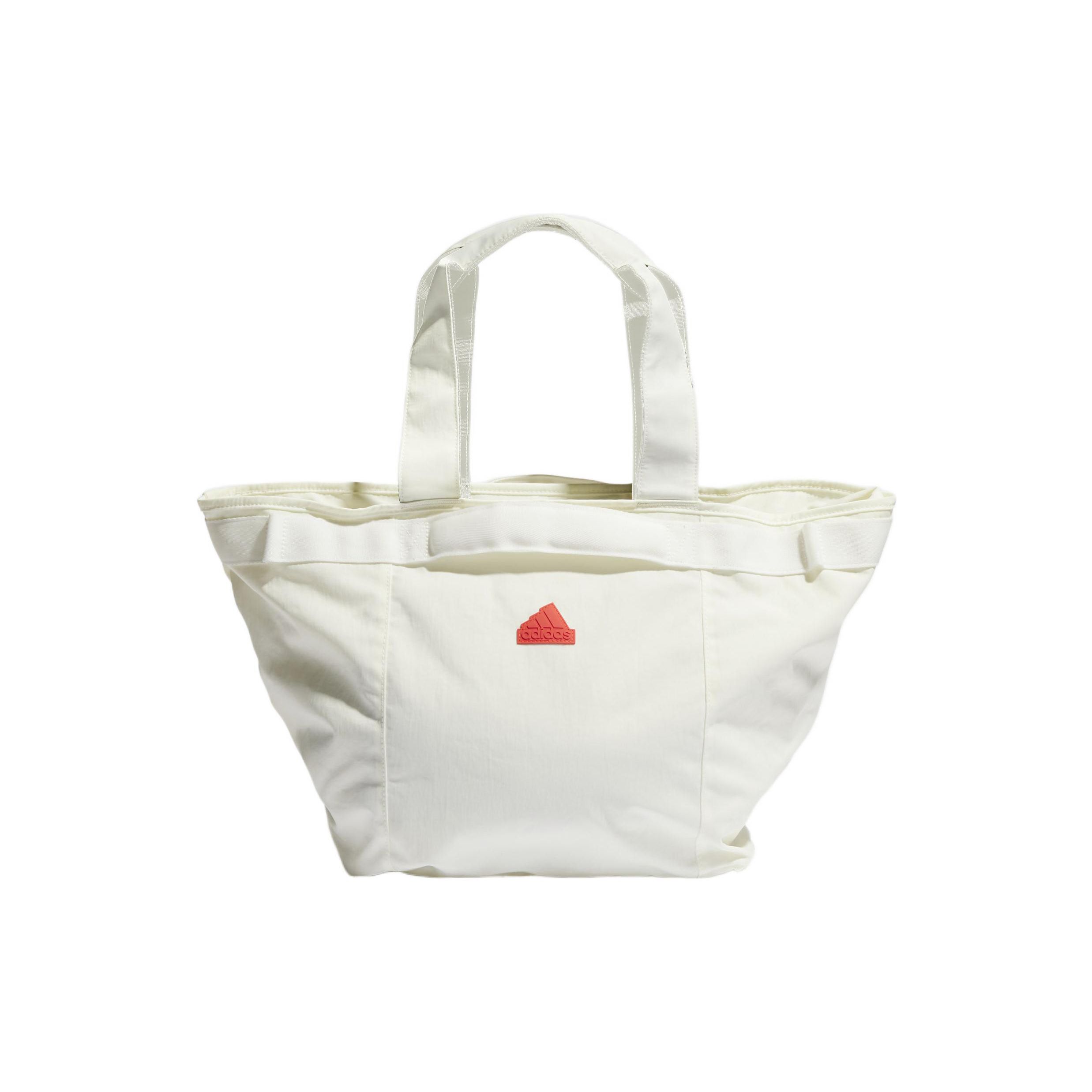 

Adidas Logo Solid Color Nylon Sports Tote Shopping Shoulder Handbag Regular Unisex Couple Unisex tote White HP1566 White