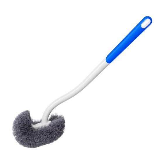 Toilet Brush with Suspension Design Hemisphere Head Extended Handle Suspension Style Toilet Brush Bathroom Cleaning Tool