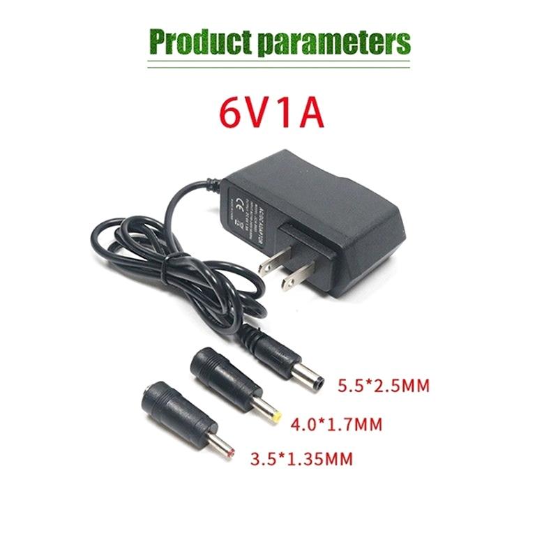 6V 1A Stroomadapter 1M Ac100-240V Vervanging Omron Indoplas Bloeddrukmeter Oplader
