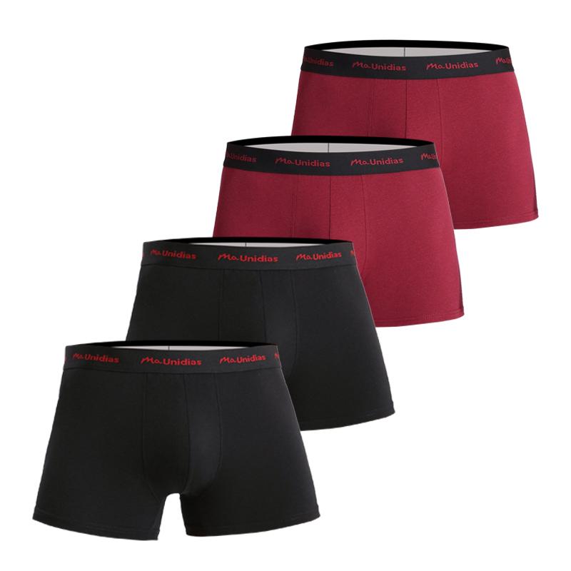 4 Piece Men's Panties Cotton Boxers For Man Underwear Elastic webbing Mens Underpants Sexy Trunks Boxershorts Calecon