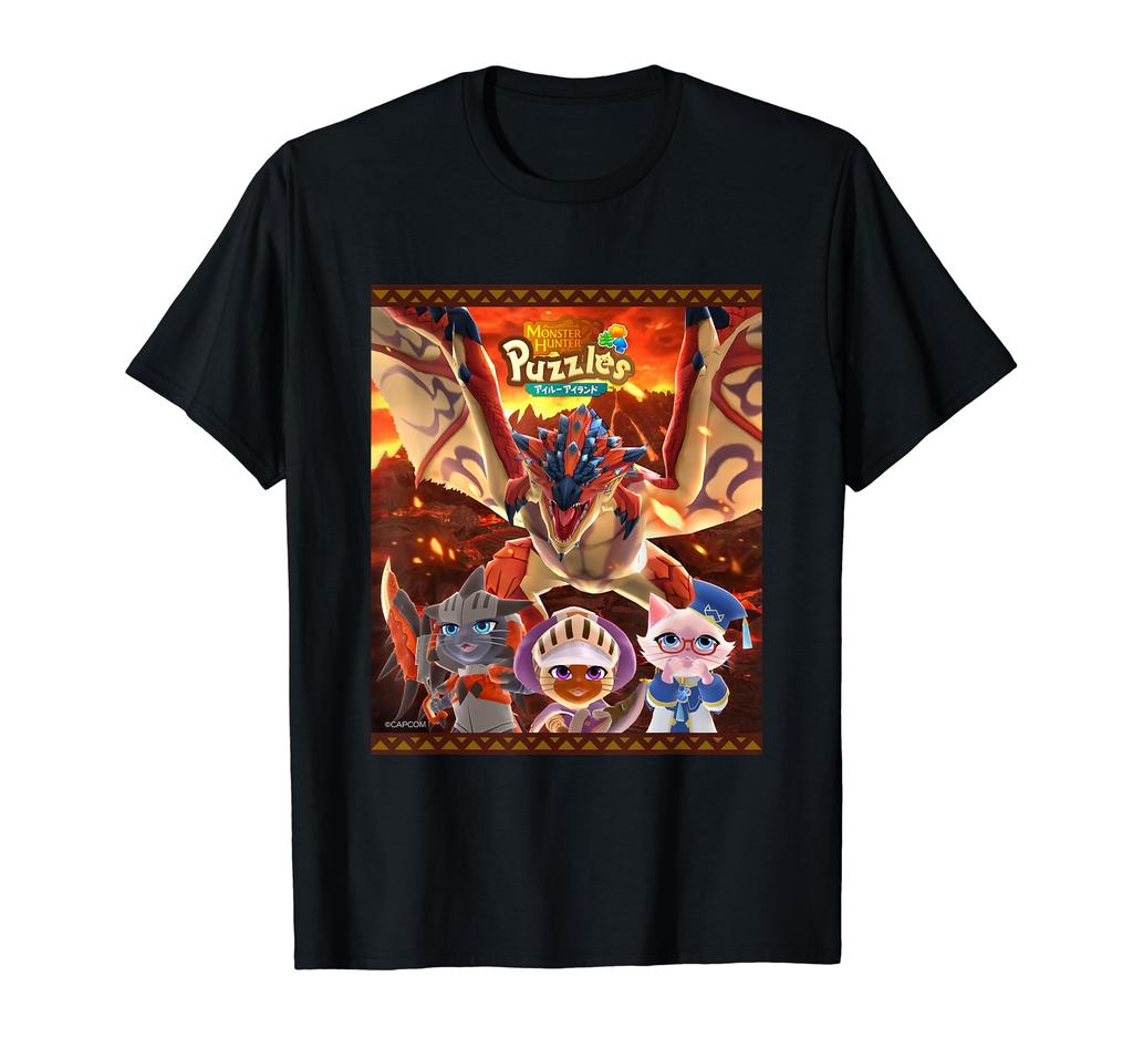 Monster Hunter Puzzle Airou Island Rathalos T-shirt