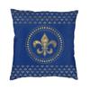Elegant Black And Gold Fleur De Lis Cushion Cover Soft FleurDeLys Lily Floral Throw Pillow Case Home Decorative Pillowcase