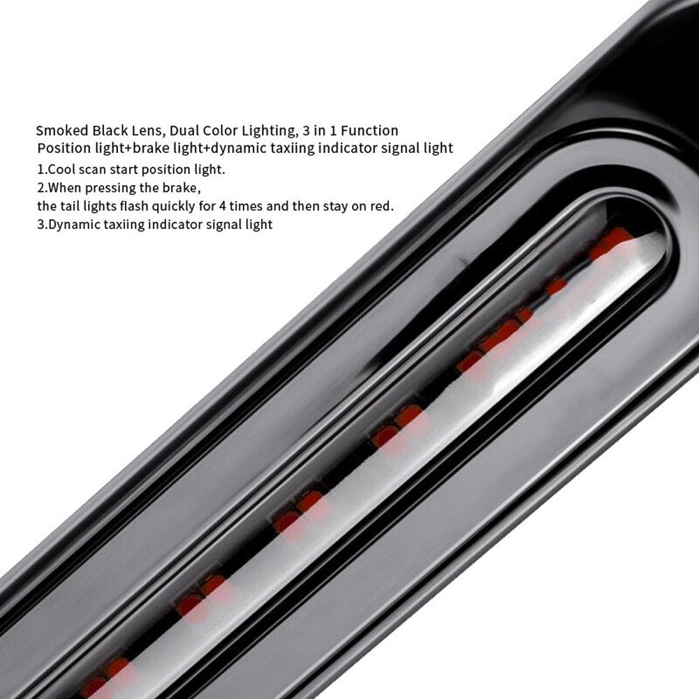 Bandă de oprire a frânei remorcii 3500K 12-24V Bară de lumini spate de întoarcere 30LED Bară de lumini de frână IP65 rezistentă la apă pentru camionul Pickup