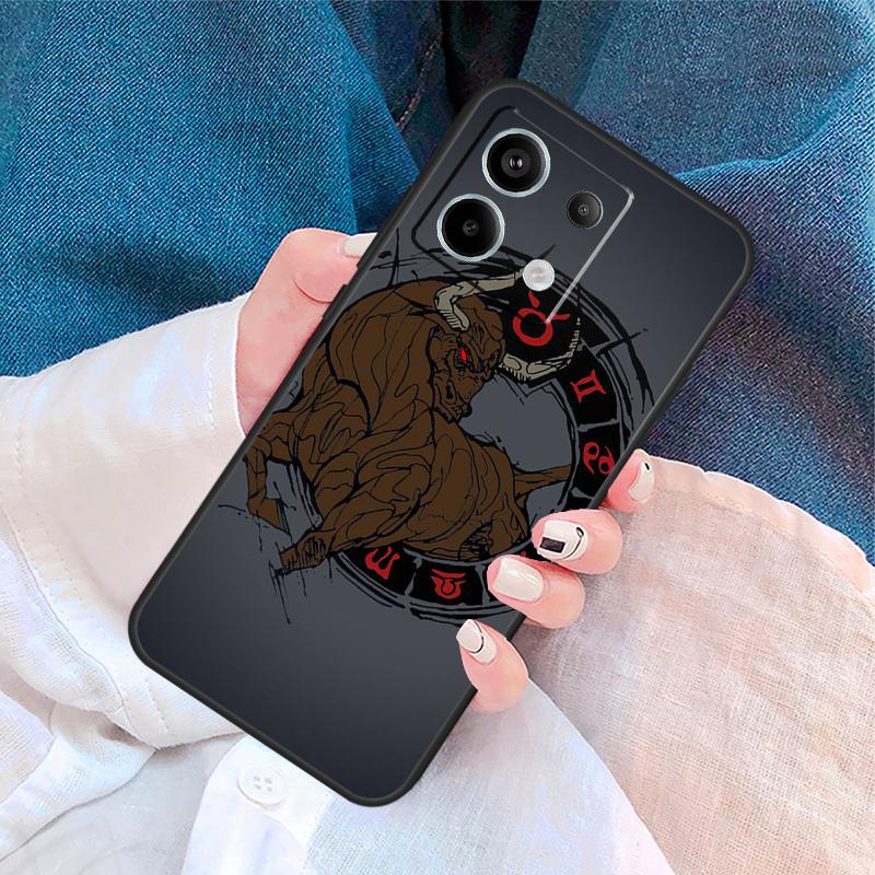 Taurus Bull Cover For Xiaomi Redmi Note 14 13 11 9 10 12 Pro 9S 10S 11S 12S Redmi 14C 10C 12C 13C Case