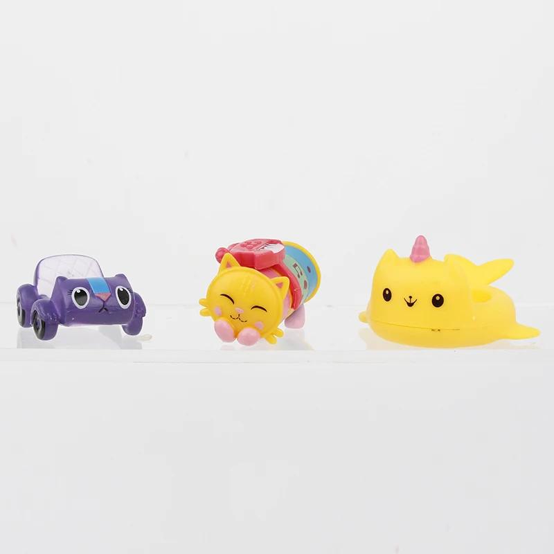New 13pcs Gabby Dollhouse Anime Figures Smiling Car Cat Hug Gaby Girl Dolls Mercat Cartoon Action Figure Kids Birthday Gifts Toy