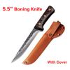 Carbon Steel Kitchen Knives Wooden Handle Cleaver Slicing Knife Hand Forged Blade Butcher Boning Knife Wood Handle Chef Knife