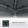 Gazebo Roof Replacement, for 3 X 3(m) Frames - Grey