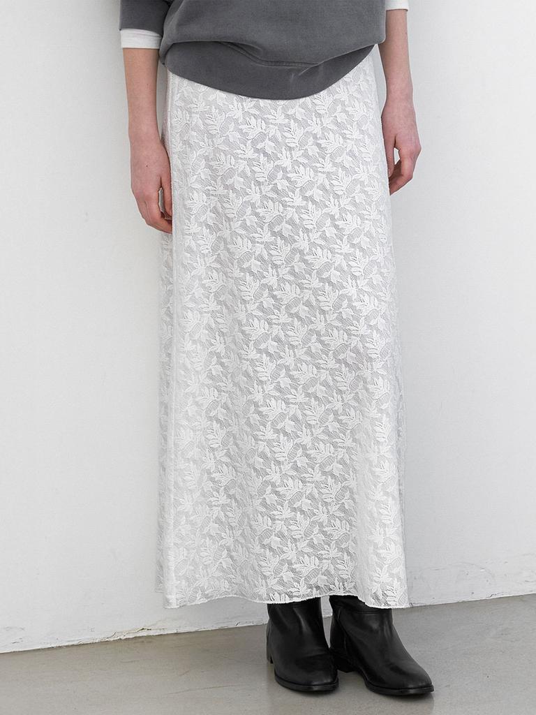 ATELIER NAIN Flora Spitze Halber A-Linien-Rock (Sk-5091)