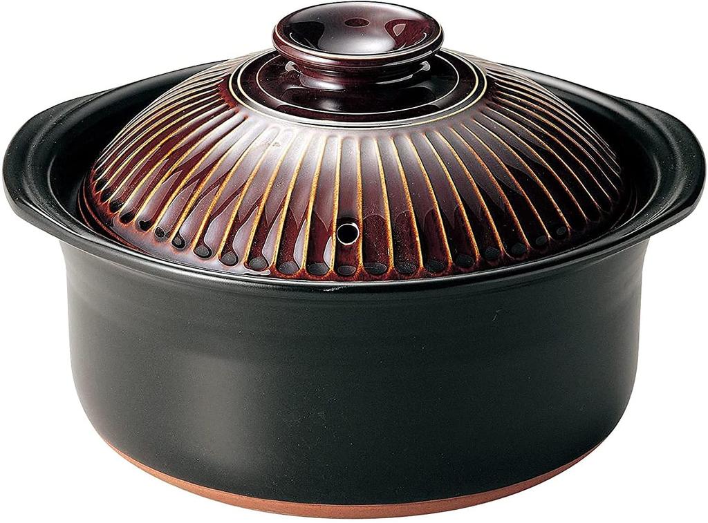 Banko Ware Ginpo Pottery Kikuka Rice Clay Pot Candy Special A (3 Cups, Glaze) Polishing…