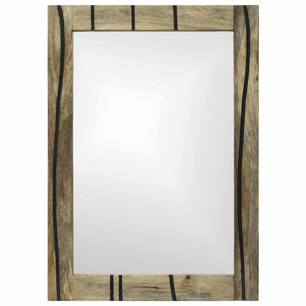 Bathroom Mirror Rectangular Natural 50 x 2.5 x 70 cm